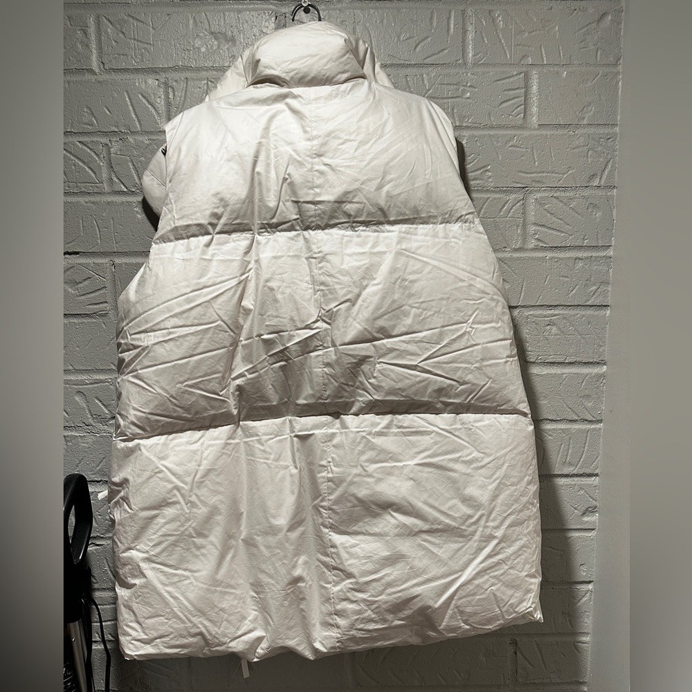 NWT New CANADA GOOSE Garnet Long Padded Down Vest In White Size Medium - Picture 4 of 8